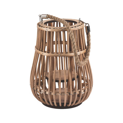 10.7'' H Rattan Tabletop Lantern