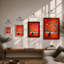 Mountain Solitude Japandi - Single Picture Frame Print-686586686-686586685