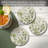 Green Fields 4 Pack Round Single Image Absorbent Stone Coasters 4” Diameter