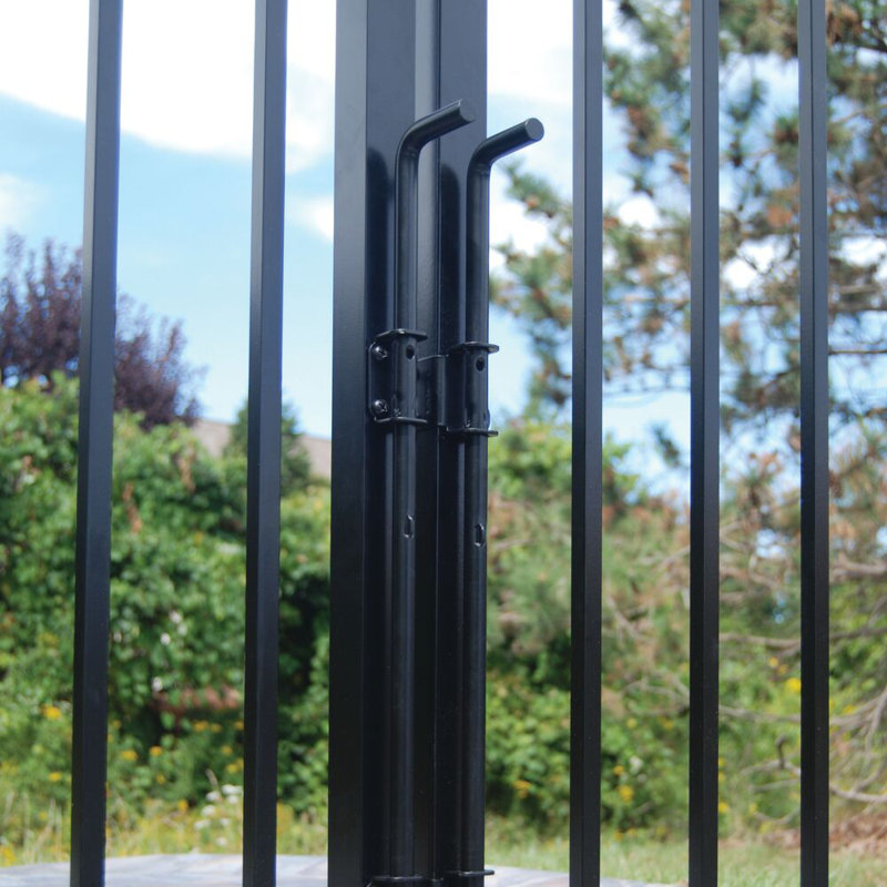Black Heavy Duty Stainless Steel Gate Drop Rod