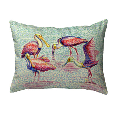 Spoonbill Group Indoor / Outdoor Rectangular Lumbar Cushion