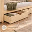 Lit de jour d'angle Somnus double avec tiroirs de rangement, bureau intégré, port de chargement USB et bibliothèque-928160749
