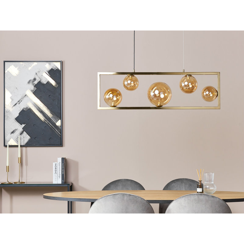 Anikin 5 - Light Brass Kitchen Island Pendant