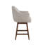 Tabouret de bar pivotant rembourré en bois massif avec siège en tissu Wasserman-1203718558-1203718546-1180167949