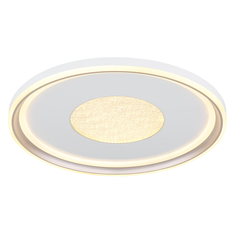 Demileigh Plastic LED Flush Mount, 7cm H x 59cm W x 59cm D