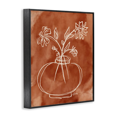 «Ember Tone Minimal Flowers», estampe numérique, design par Beki Marquardt