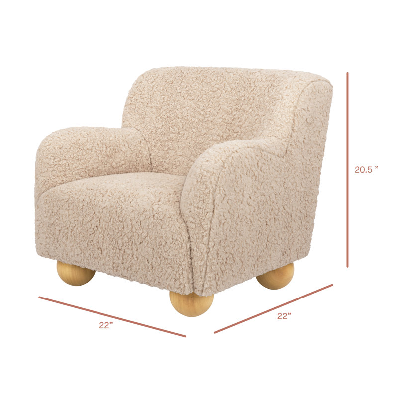 Swoops Kids Chair, Chai Shearling