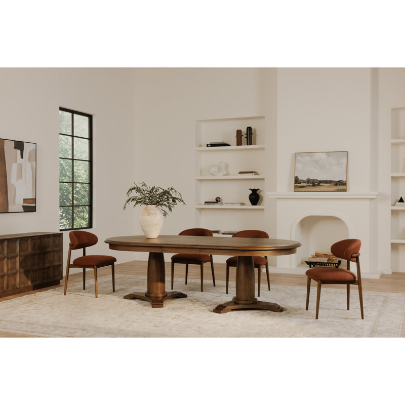 Deloris Dining Chair, Rust Performance Chenille