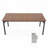 71" Rectangular Dining Table for 6-8 People – Brown