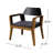 Of 2 Wood Outdoor Chairs With Water- Cushions, Sleek Design For Backyard, Garden, Terrace, Balcony, Quick Assembly Included 2Pcs Club In Modern Industrial Style, Frame Water Effortless