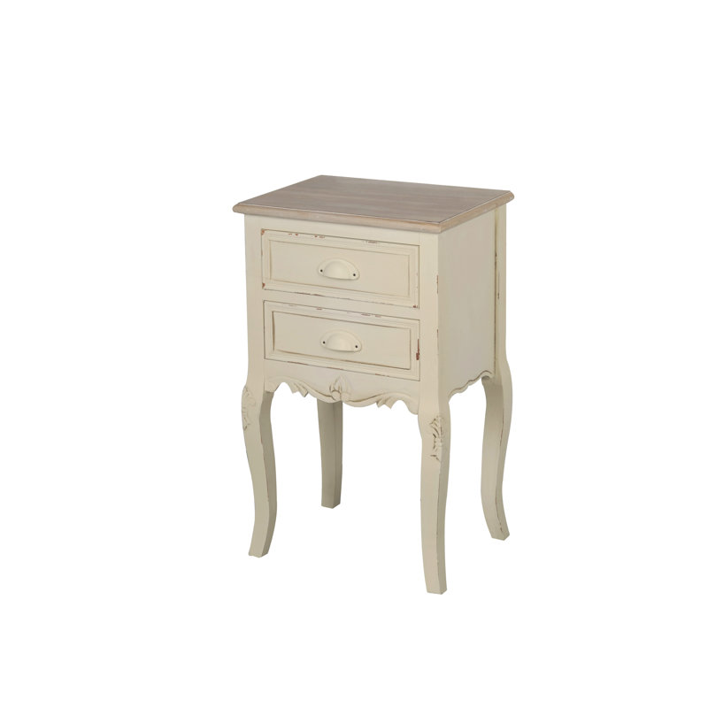 Circee 41cm W Solid + Manufactured Wood Bedside Table