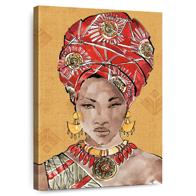 Leisha flair africain IV chaud, H 51 po x l 34 po