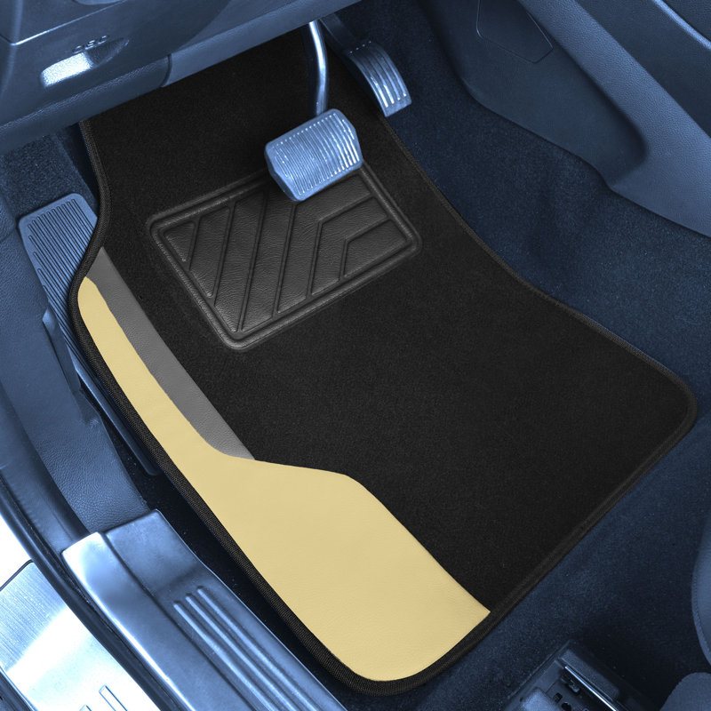 Ensemble complet de tapis antidérapants pour voiture Anara, Beige