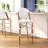 Indoor/Outdoor All-Weather Commercial Paris Chairs with Bamboo Print Frame-130346789-130346795