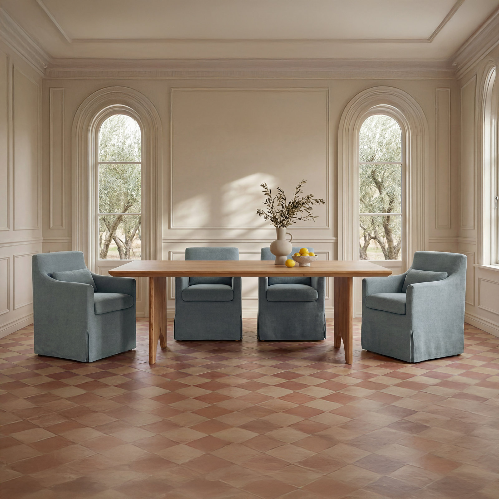 86'' Dining Table, Natural