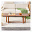 Table basse rectangulaire en bois massif