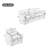 Upholstered Sofa Set