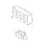 Domonick White gloss 3+3 Drawer Chest of Drawers