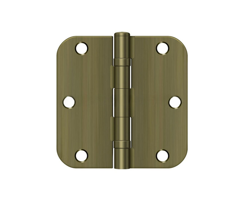 Steel Hinge, Antique Brass