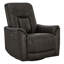 Fauteuil inclinable électrique à bascule pivotant en cuir 33,86 po Geniune-124508197