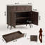 Buffet moderne avec portes cannelées, buffet avec rangement, crédence contemporaine pour salle à manger, cuisine et salon-681847616-681847622