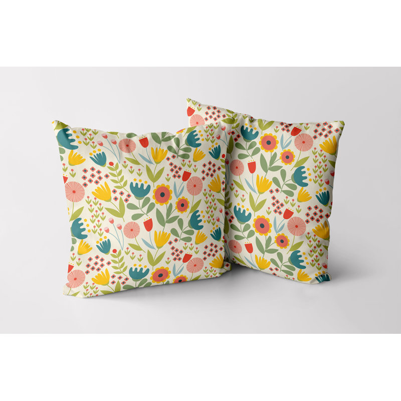Housse de coussin d'extérieur Talula, 24 po x 24 po