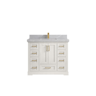 Boston 42 po X P 22 po De salle de bain simple en albâtre Quartz