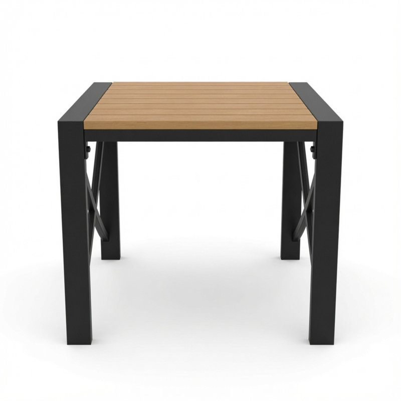 Table de bout d'extérieur carrée 18,9 po