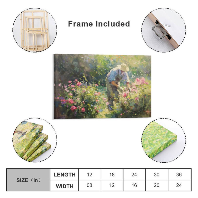 Art mural encadré 20 "x 30" avec cadre en bois, prêt à être accroché, 20 po x 30 po