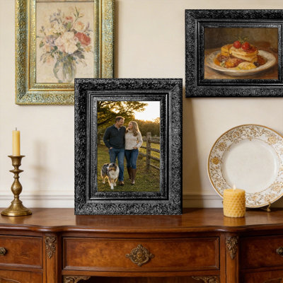 Black 3 PCS Cozy Picture Frame for 11" x 14" Photos and Portrait Display