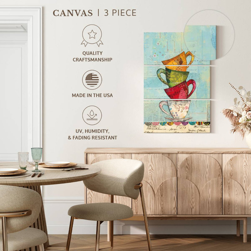 Yarlin Tea Time Cups, 57" H x 36" W