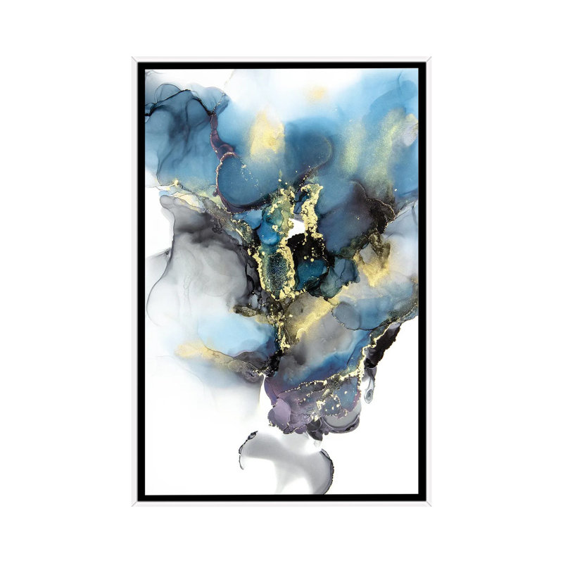 Reproduction d’art sur toile orageuse de Jamie Pomeranz, Toile blanche encadrée, Pas de tapis, H 26 po x l 18 po x 1,5 po