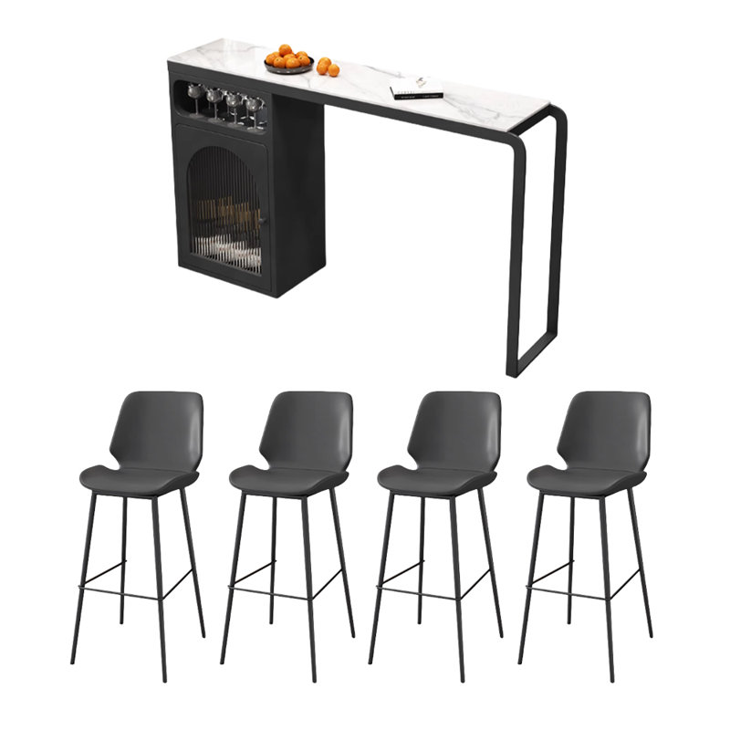 Godoy, 5, 39.3"H x 55.1"L x 15.7"W, Black