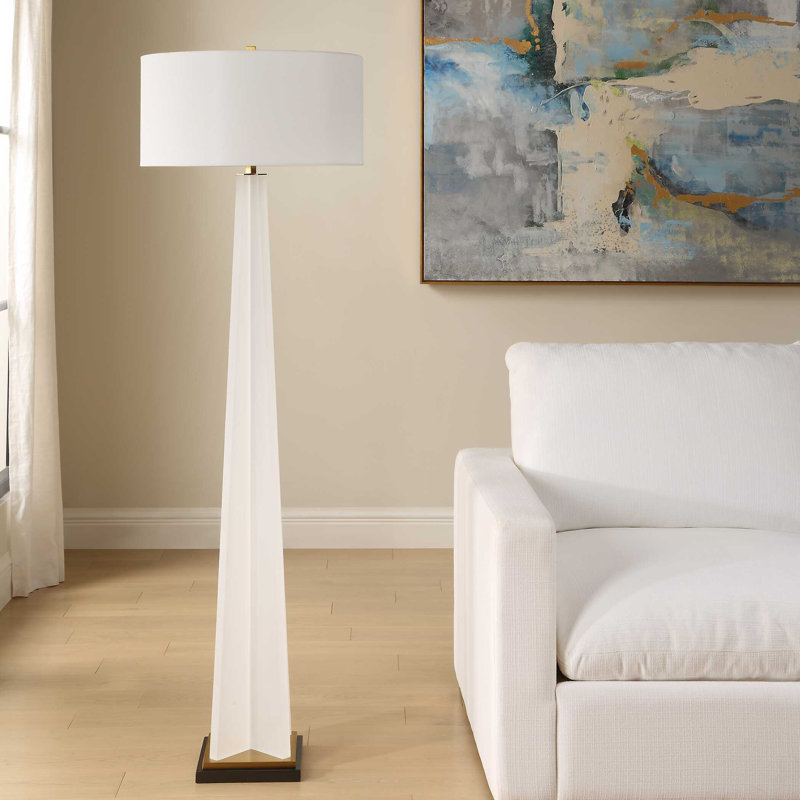 Uttermost Rosin White Floor Lamp