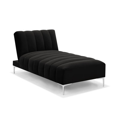 Camille Chaise Longue Daybed in Velvety Fabric