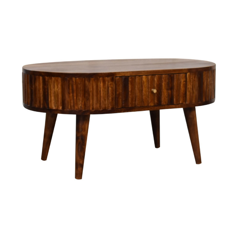 Solid Wood Coffee Table with Storage
