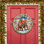 Crochet de porte en bois Borendy Santa on Elephant Wreath