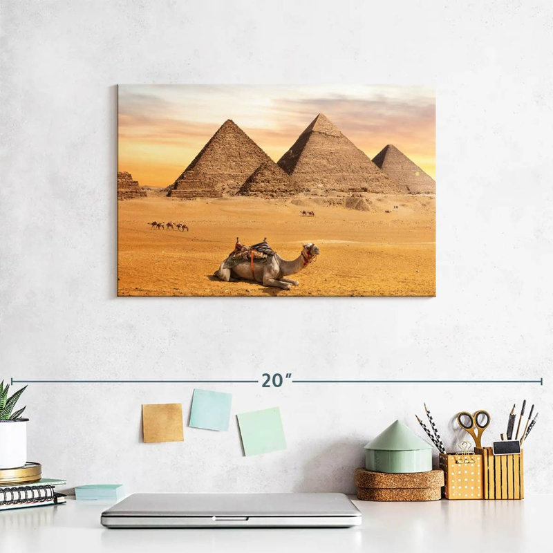 Pyramides de Gizeh Adella, H 8 po x l 12 po
