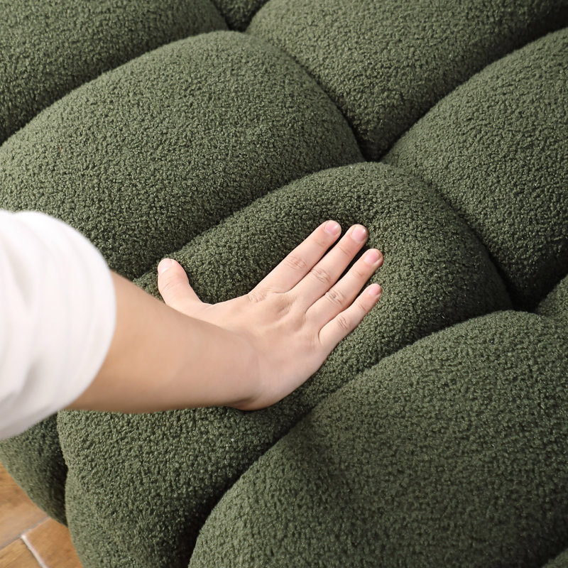 Monica 61'' Upholstered Modern Loveseat