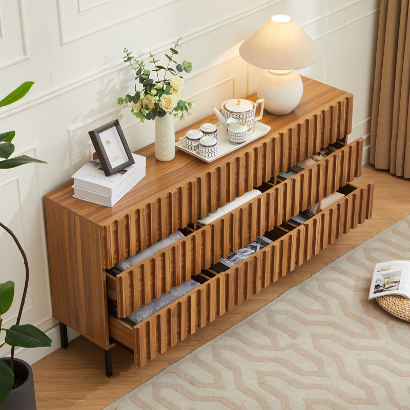 Commode 9 tiroirs l 59,1 po, Nature