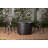 Fire Sense  Rickie Aluminum Convertible Gas Fire Pit Table 55,000 BTU, Nylon Weather Cover & Clear Fire Glass - 44"