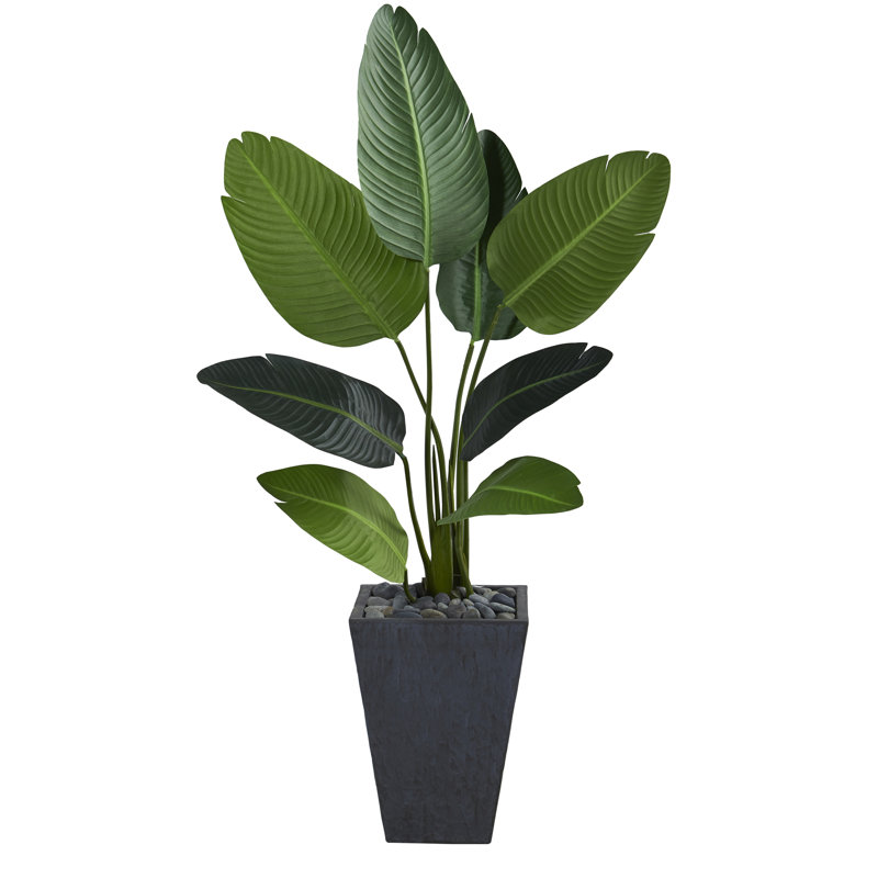 52 " H Faux Banana Leaf Tree
