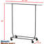 Supreme Commercial Grade Clothing Garment Rack, Chrome-1949761963