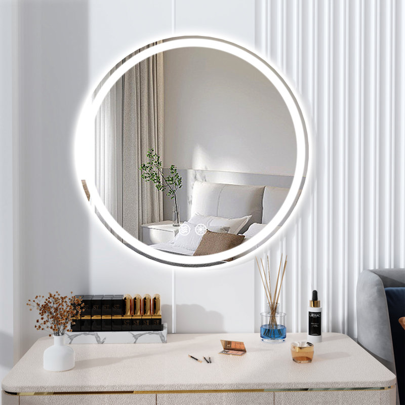 Miroir de salle de bain mural Gaulrapp, 24 po x 24 po