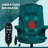 6 Point Vibrating Massage Office Chair With Heat, Velvet High Back Executive Office Chair With Reclining Backrest, Padded Armrests And Remote, Dark Green