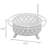 Round Steel Wood Burning Smokeless Fire Pit