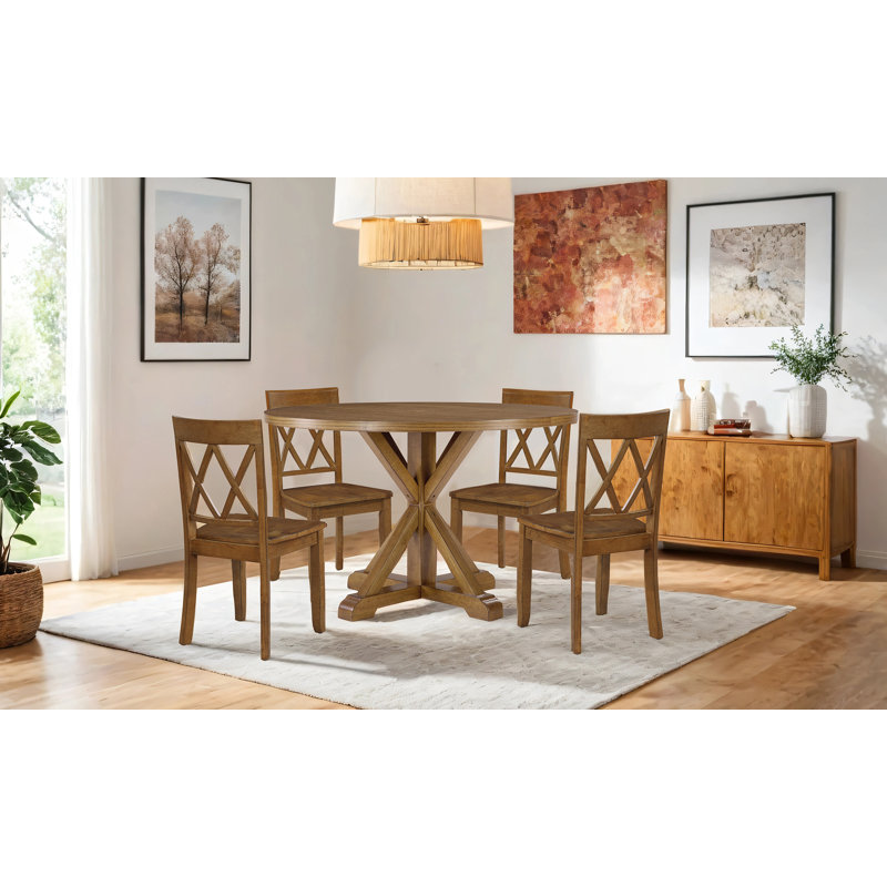 Chaises de salle à manger Brookner, Noyer antique, 4