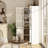 78.9'' H 5-Layer Corner Bookcase With Glass Doors