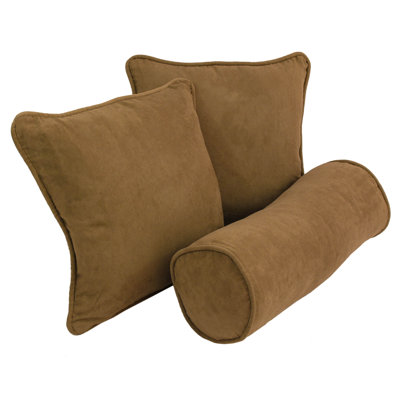 Microsuede Reversible Throw Pillow