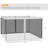 Replacement Mesh Sidewall Netting For Patio Gazebos And Canopy Tents With Zippers (Sidewall Only)